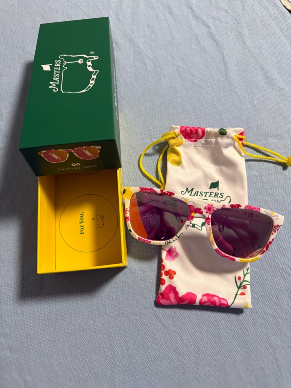 Goodr brand 2026 Masters Sunglasses in The Florals-white